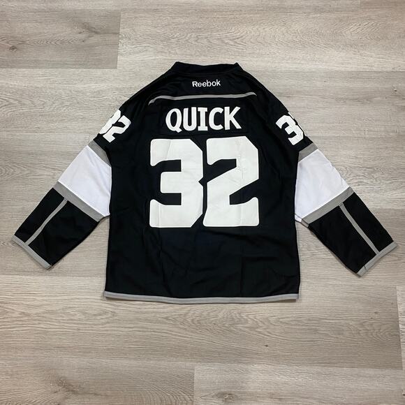 Reebok LA Kings Jonathan Quick 32 Authentic CCM Jersey Men's 48 - Picture 3 of 10